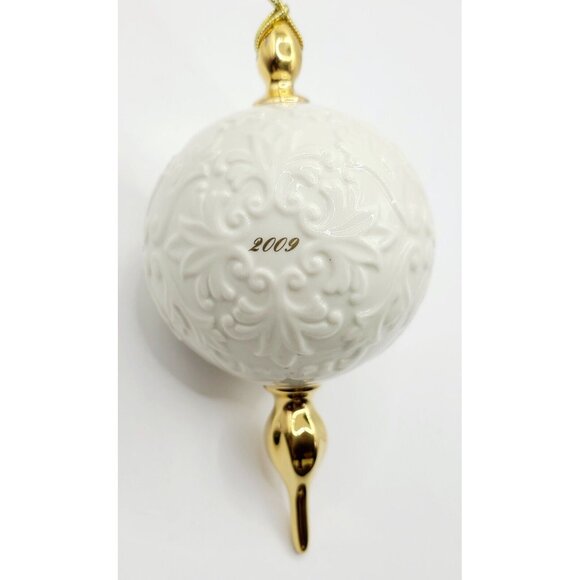 Lenox 120th Anniversary Finial 2009 Ornament Round Christmas Holiday Decor Boxed - Picture 3 of 9
